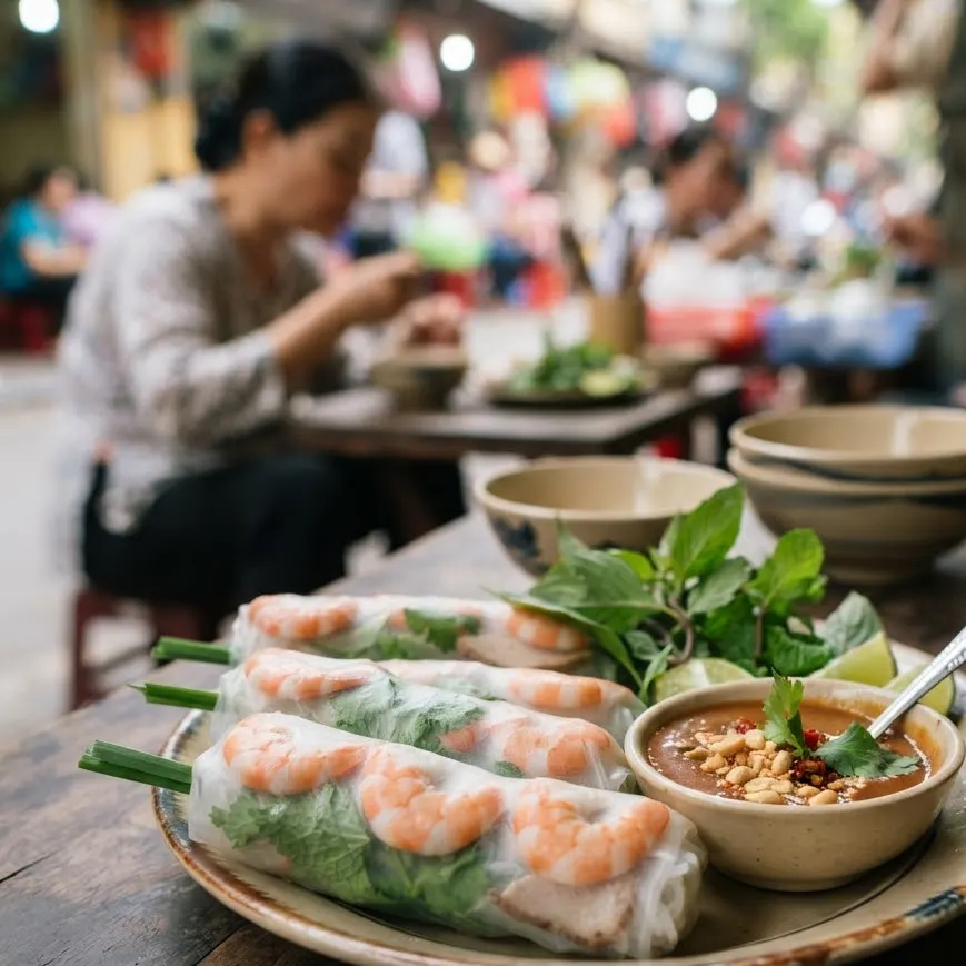 Gỏi cuốn tôm thịt (4 cuốn)